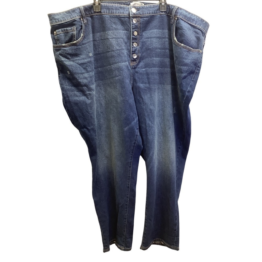 Lane Bryant Size 34/36 Plus Size Dark Blue Denim Jeans. New